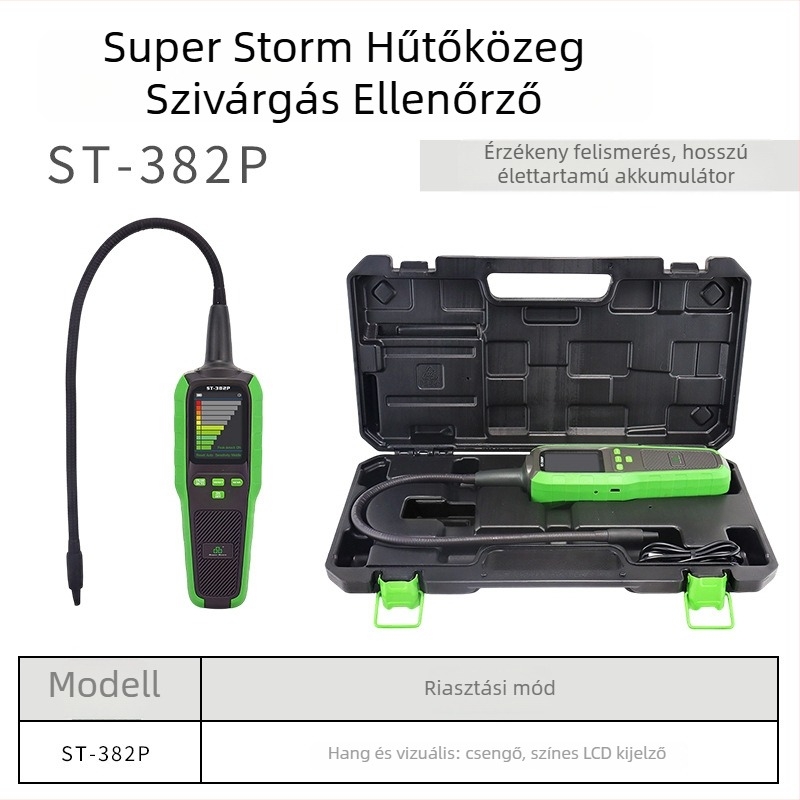 Holy Tyrant ST-382P Hordozható hűtőközeg-szivárgásdetektor hűtőgépekhez és háztartási készülékekhez
