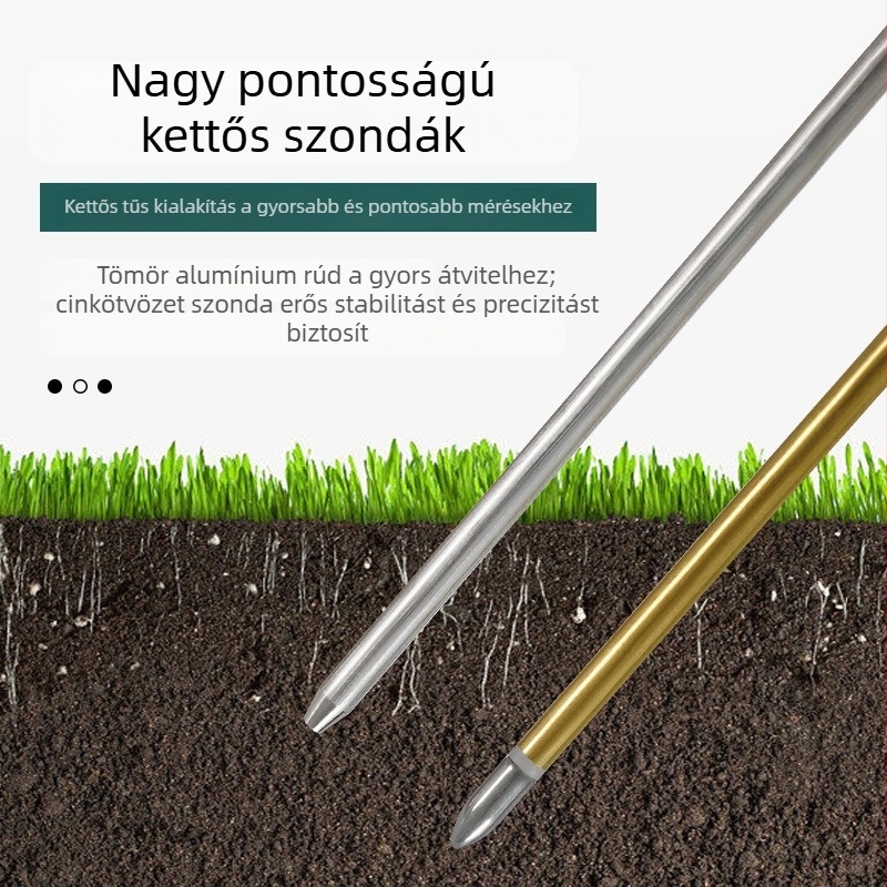 Többfunkciós talajtester nedvesség, pH, hőmérséklet és termékenység mérésére szobanövényekhez és kerti növényekhez