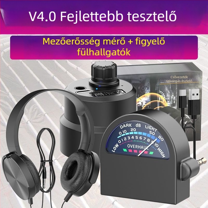 Vízcső-szivárgás detektor – nagy pontosságú műszer padlófűtéshez