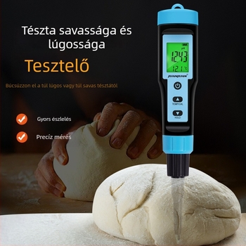 Hordozható pH-mérő digitális kijelzővel, PH199Y modell, víz, talaj, kozmetikumok, tészta és sajt mérésére