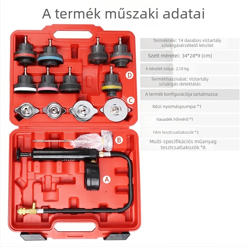Musen tang Nylon autóhűtő rendszer nyomáspróba és szivárgásvizsgálat eszköz autójavításhoz