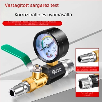 Padlófűtéshez nyomásmérő – vákuum típus, modell Air pressure gauge, környezeti hőmérséklet 55°C, csatlakozási típus: Egyéb, márka Saint platinum lion
