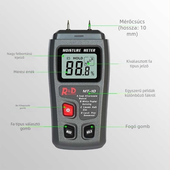 Nedvességmérő fa, falak és karton MT-15/MT-18/MT-19