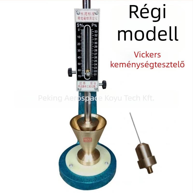 Cement állékonyság és kötési idő mérő – Vicat műszer, Shaoxing márka, szabványos mérési tartomány