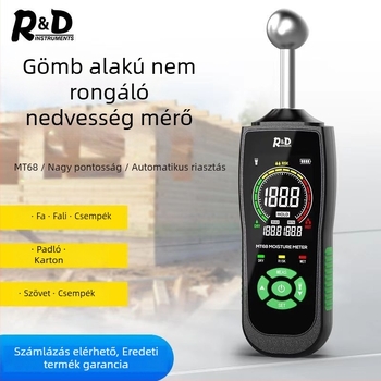 Induktív nedvességmérő fahoz, falhoz, padlóhoz, csempéhez és vécéhez