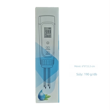 YY-1000 talajteszter EC 0.01-20.00 ms/cm és hőmérséklet-mérés (alkalmas talajhoz, gyümölcsösök és hidroponikához)