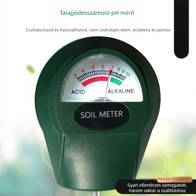 Talaj pH-mérő egyetlen tűvel SZST-04PH kerthez és mezőgazdasághoz
