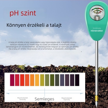 Üvegházi talajnedvesség- és pH mérő – magas pontosságú talajpH és nedvesség mérő, virágok és fű számára