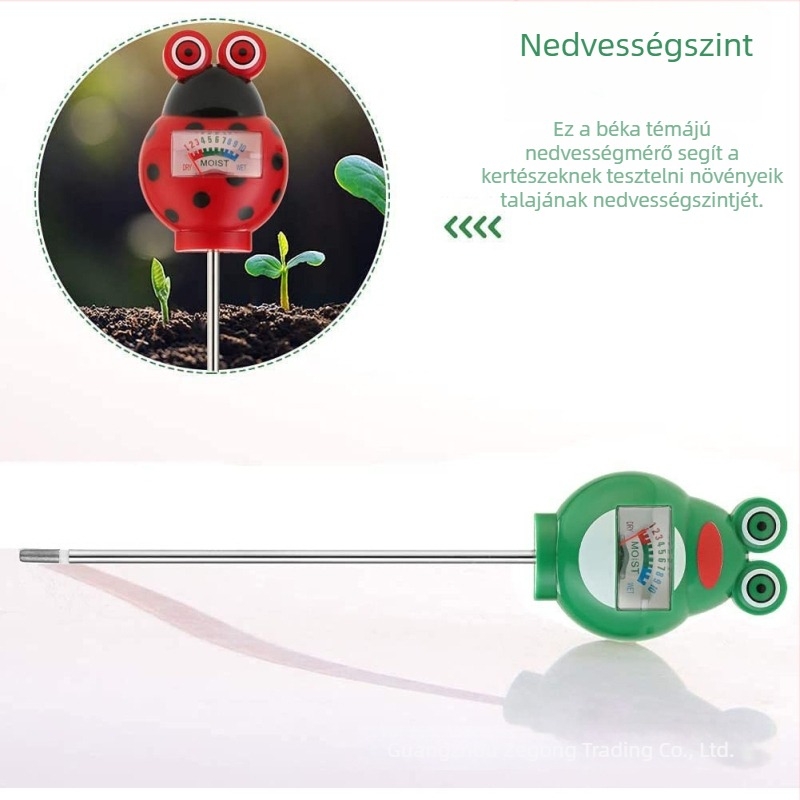 Talajnedvesség-mérő egypontos higrométer virágokhoz és cserepes növényekhez, Frog 1-1
