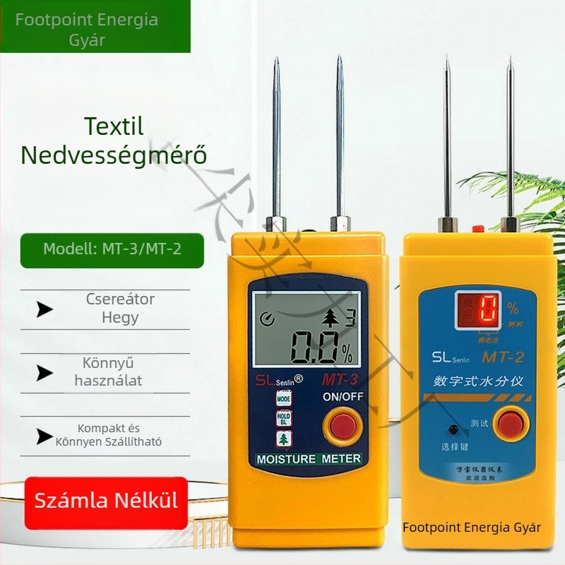 Textilnedvesség-mérő MT-2 ruházathoz és szövetekhez