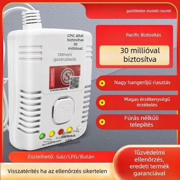 Gázriasztó detektor 360°-os lefedettséggel, metán/propan, 220V, modell 310