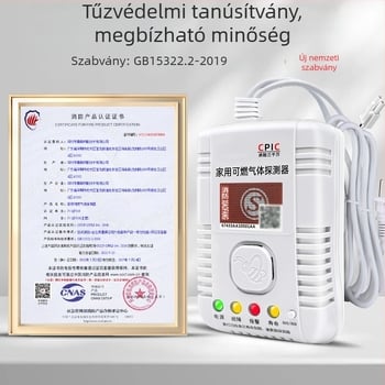 Gázriasztó detektor 360°-os lefedettséggel, metán/propan, 220V, modell 310