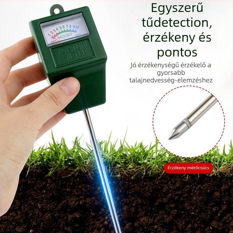 Egytűs talajnedvesség-mérő, négyszögletes fej
