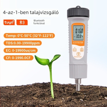 Új 4 az 1-ben Bluetooth talajmérő EC/CF/TDS/TEMP