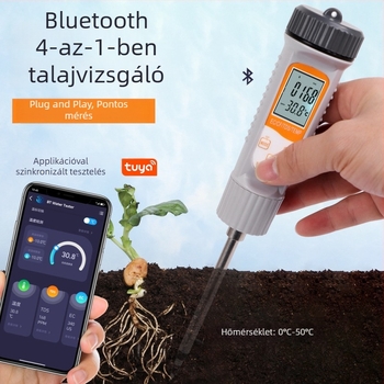 Új 4 az 1-ben Bluetooth talajmérő EC/CF/TDS/TEMP
