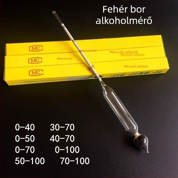 Otthoni sörfőzéshez alkoholtartalom-mérő, nagy pontosság