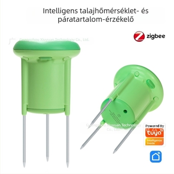 ZigBee talajhőmérséklet- és páratartalom-érzékelő mobilalkalmazás-vezérléssel cserepes növényekhez