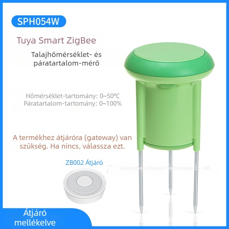 ZigBee talajhőmérséklet- és páratartalom-érzékelő mobilalkalmazás-vezérléssel cserepes növényekhez