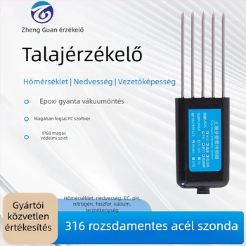 Talajmonitorozó USB nyolcas egyben szenzor: EC, hőmérséklet, talajnedvesség, pH és NPK