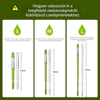 Orchidea nedvességmérő és növényhigrométer talajdetektorral és száradás-értesítéssel