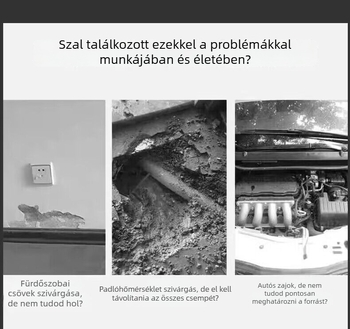 Vízvezeték-szivárgás detektor hangosítással és nagy pontosságú észleléssel