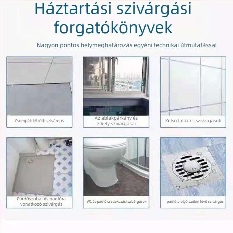 Vízvezeték-szivárgás detektor hangosítással és nagy pontosságú észleléssel