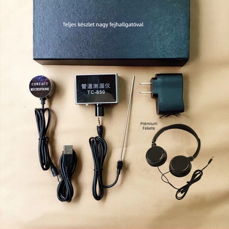 Vízvezeték-szivárgás detektor hangosítással és nagy pontosságú észleléssel