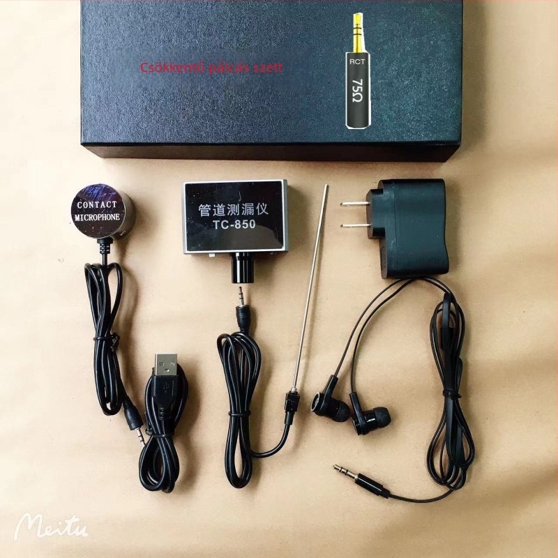 Vízvezeték-szivárgás detektor hangosítással és nagy pontosságú észleléssel