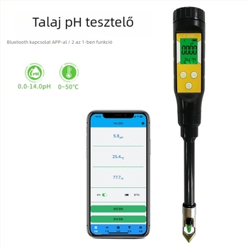 Nagy pontosságú Bluetooth talajpH- és EC-mérő, üvegházhoz és otthoni használatra