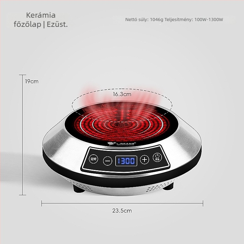 Hosszúcsövű kávéfőző rozsdamentes acélból, kézi készítésre és elektromos felmelegítésre, márka l-ebans, logó nyomtatás lehetősége, bevezetés 2024