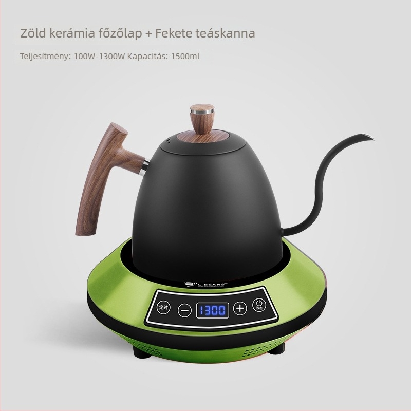 Hosszúcsövű kávéfőző rozsdamentes acélból, kézi készítésre és elektromos felmelegítésre, márka l-ebans, logó nyomtatás lehetősége, bevezetés 2024