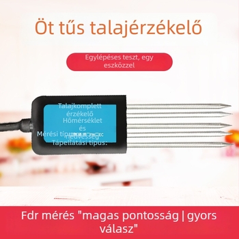 Talaj hét az egyben szenzor: hőmérséklet, páratartalom, NPK, EC és pH, modell Jxbs-3001-tr