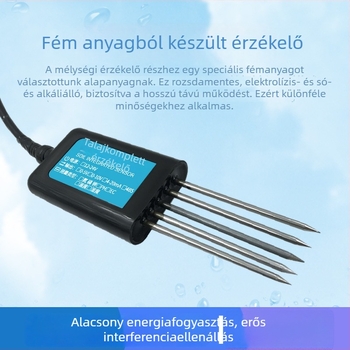Talaj hét az egyben szenzor: hőmérséklet, páratartalom, NPK, EC és pH, modell Jxbs-3001-tr