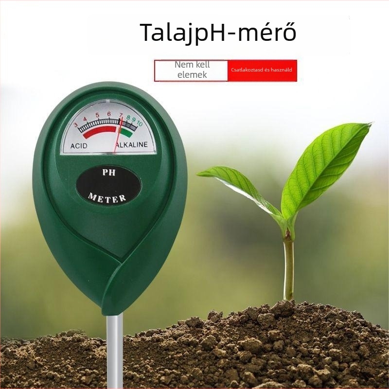 TR-PH01 Talaj pH mérő – Plug-and-Play, ±0,1 pH pontosság, tömeg 72 g