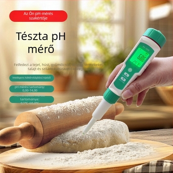 Hordozható pH-mérő, SY-1030 modell, digitális kijelző, üvegszonda, mérési tartomány 0-14 pH