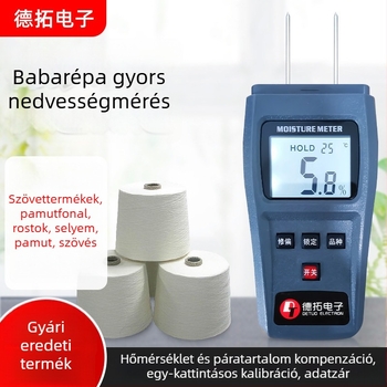 Pamut fonal nedvességmérő – alkalmas textilekhez és faanyaghoz; Modell: Cotton Yarn