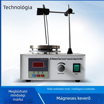 Műszer laboratóriumi mágneses keverő fűtőegységgel, digitális hőmérséklet-szabályzás, modell 85-2, Yaoyao Technology; Tápellátás: 220V 50Hz; Működő feszültség: 220V; Tömeg: 5