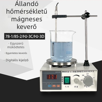 Laboratóriumi mágneses keverő 78-1, fűtés állandó hőmérséklettel, elektromágneses mini keverő 85-2