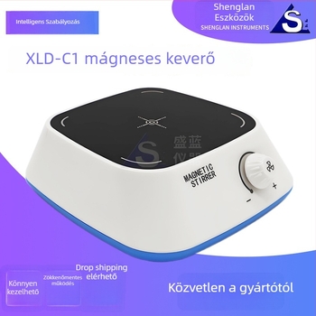 Laboratóriumi mágneses keverő digitális kijelzővel, termosztatikus fűtés, kefe nélküli motor, nagy kapacitás, négy- és hat pozíciójú keverés — Sheng Blue Instrument XLD-C1, 50W, 220V