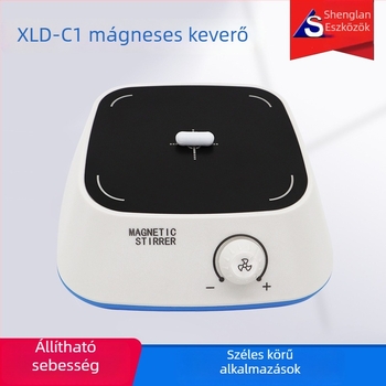 Laboratóriumi mágneses keverő digitális kijelzővel, termosztatikus fűtés, kefe nélküli motor, nagy kapacitás, négy- és hat pozíciójú keverés — Sheng Blue Instrument XLD-C1, 50W, 220V