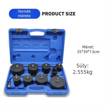 9 darabos készlet: turbófeltöltő rendszer szivárgás-tesztelő és görgő rendszer detektor – műanyag autókarbantartó eszköz