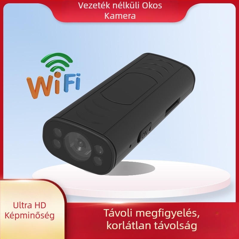Okos WiFi beltéri kamera, 1080P, széles látószög, éjjellátás, riasztás és távoli megfigyelés az alkalmazáson keresztül