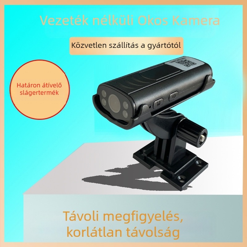 Okos WiFi beltéri kamera, 1080P, széles látószög, éjjellátás, riasztás és távoli megfigyelés az alkalmazáson keresztül