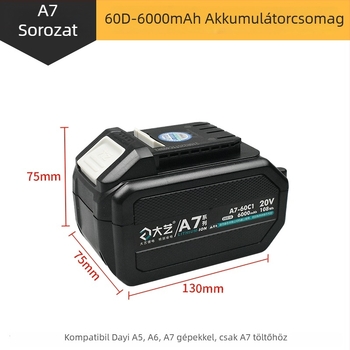 Dayi A7/A6 eredeti 20V Li-ion akkumulátortöltő — 36V névleges feszültség, rozsdamentes acél eszközökhöz, feszültségtartomány: más