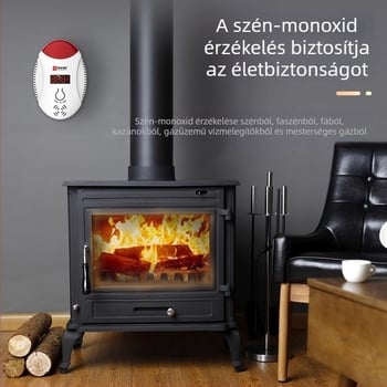 Gázdetektor CO észlelésével és levegő koncentrációjának kijelzővel, hosszú készenléti üzemmóddal a gázszivárgások megelőzésére
