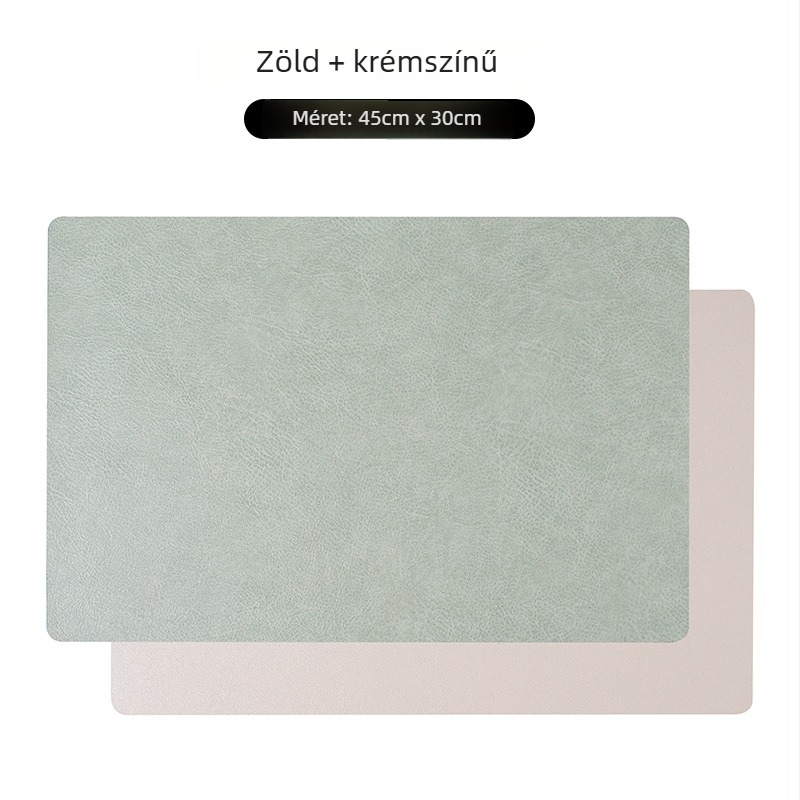 Négyzet alakú bőralátét északi stílusban, retro könnyű luxussal, vízálló és nedvességálló, kétszintes szigetelés, otthoni használatra