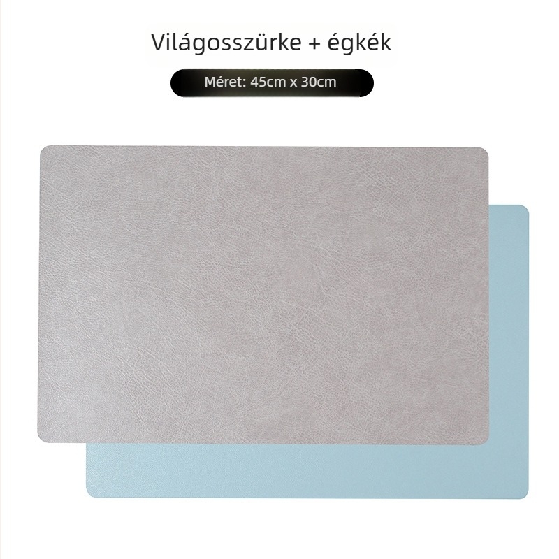 Négyzet alakú bőralátét északi stílusban, retro könnyű luxussal, vízálló és nedvességálló, kétszintes szigetelés, otthoni használatra