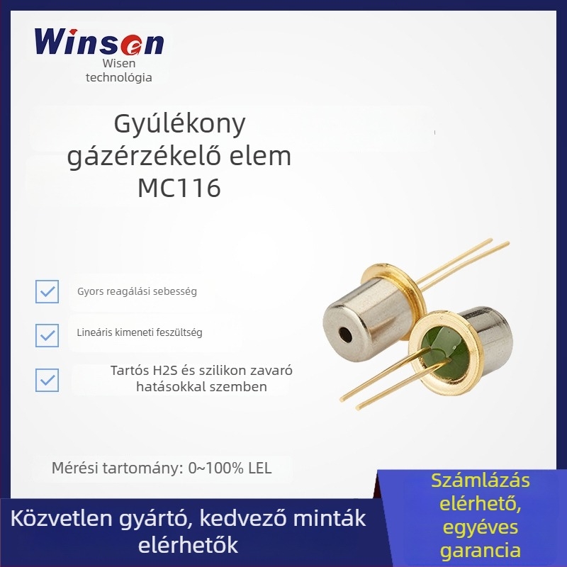 Winsen MC116 katalitikus égésű gázérzékelő ipari gázszivárgás és koncentrációk detektálására