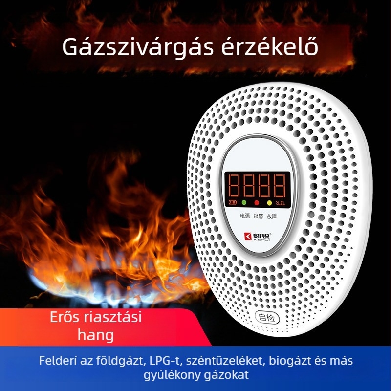 Kerui KR-CD17 szén-monoxid riasztó és gázdetektoru, 433 MHz