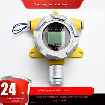 Rögzített gyúlékony gáz detektor – mérési tartomány 10–95% RH, pontosság ±3% FS, feszültség 12–36 VDC